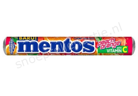 Mentos Peach Orange with Vitamin C, 29gr